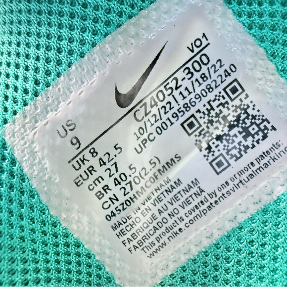 Nike LeBron Witness 6–South Beach Emerald Green Pink basketball shoes Size 9 - Picture 8 of 12